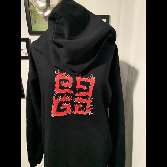 New Givenchy G Logo Cotton Terry Hoodie Dress - Picture 8 of 8